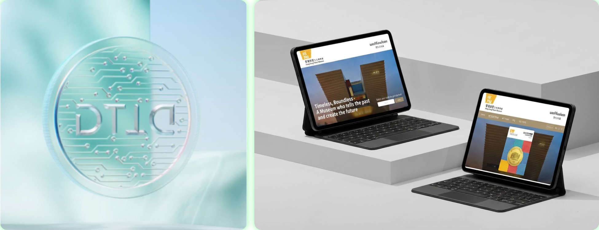 Creator-led marketing landing — bridging NFT creation and product download.
