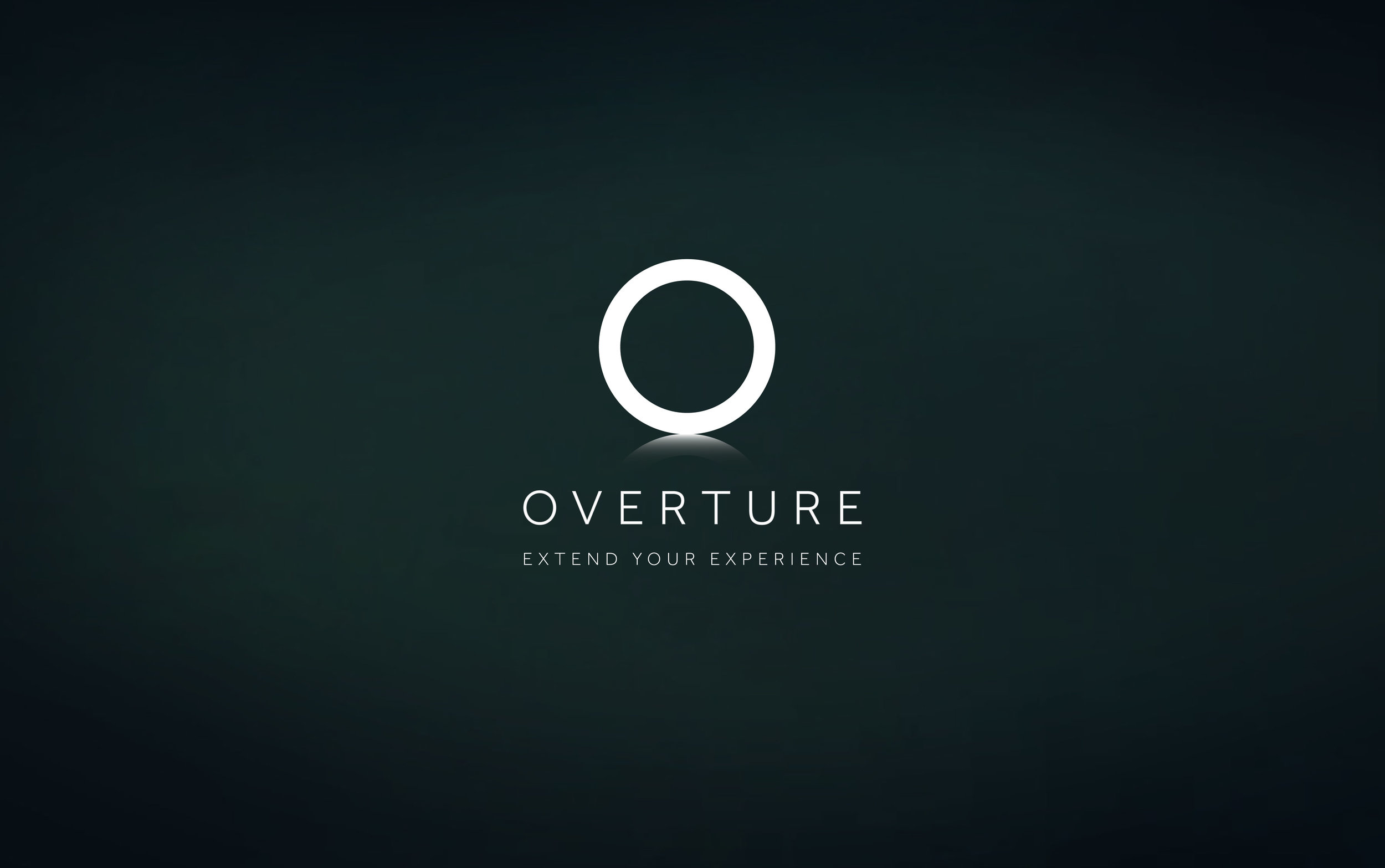 Overture brand identity — logo development rooted in the ROH visual language.